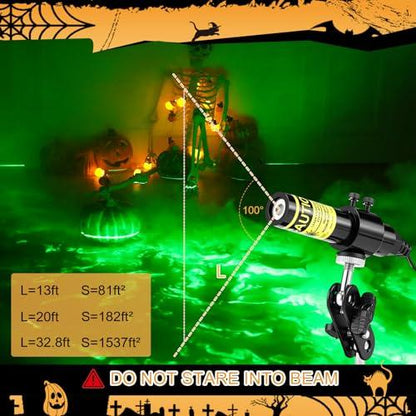 Halloween Laser Swamp Projector Light for Fog and Haunted House Decor