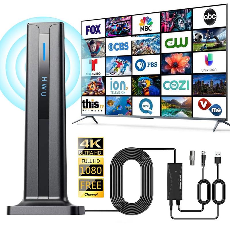 Indoor Digital TV Antenna with Long Range HD Reception
