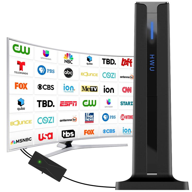 Indoor Digital TV Antenna with Long Range HD Reception