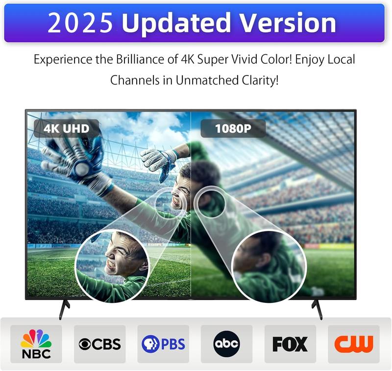 Indoor Digital TV Antenna with Long Range HD Reception