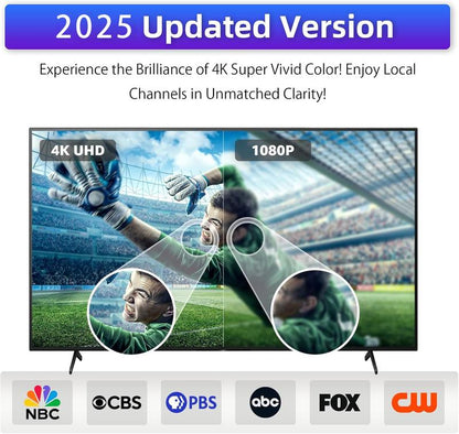 Indoor Digital TV Antenna with Long Range HD Reception