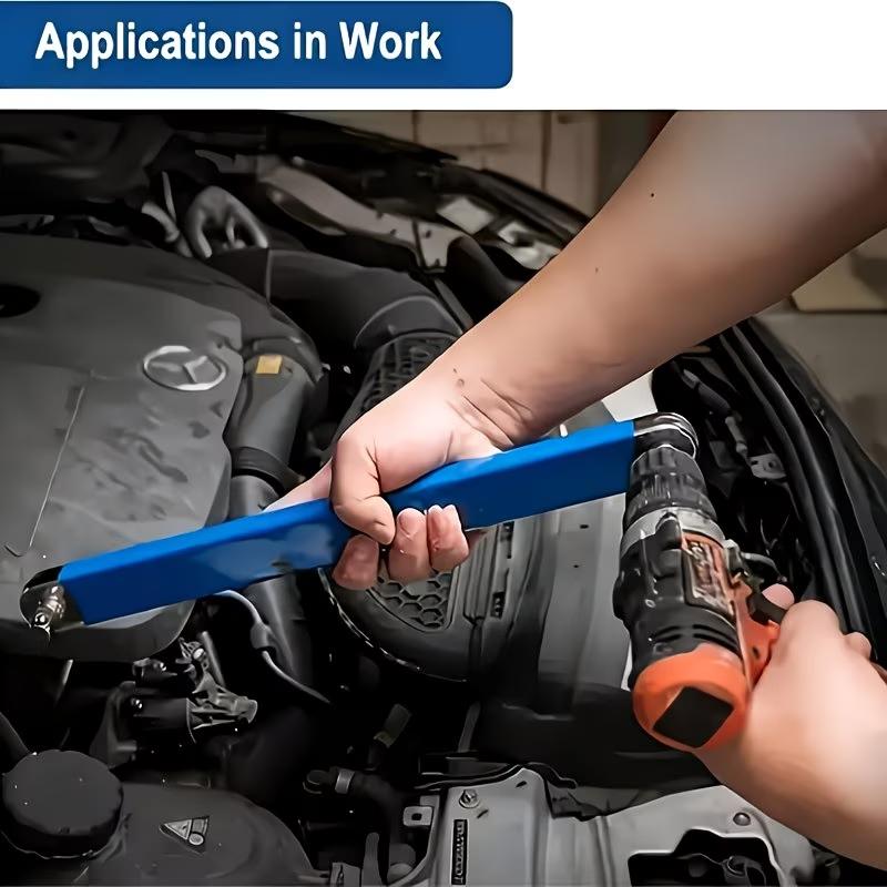 Universal Wrench Extension Set for Tight Spaces